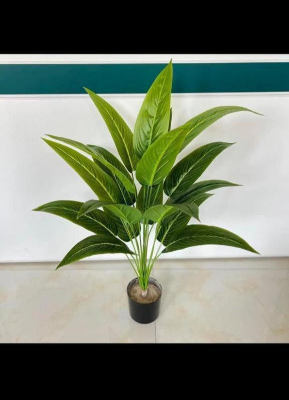 Artificial tropical plant 29 inch size in black pot