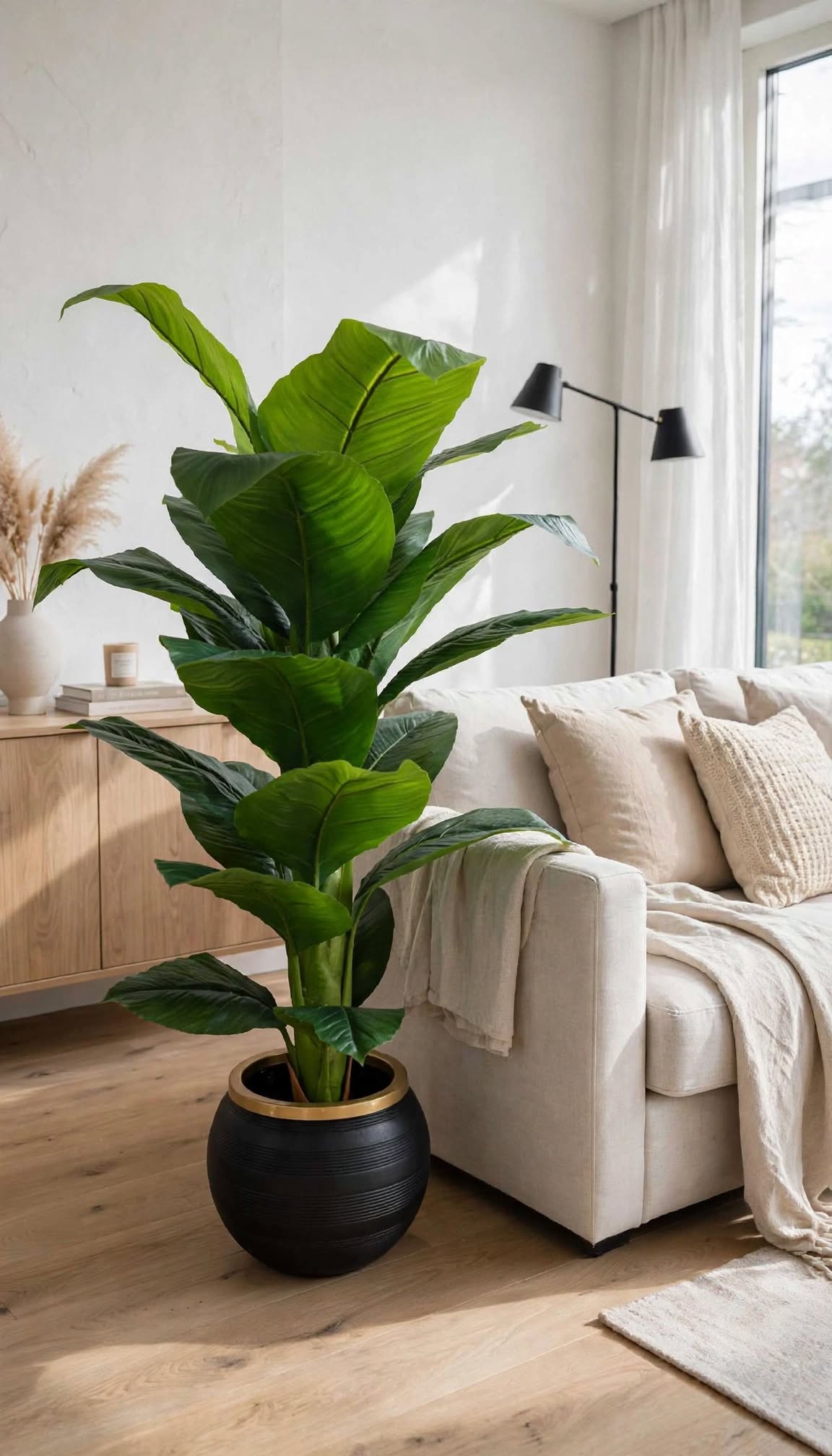 Artificial Banana Leaf Plant – 48 Inch