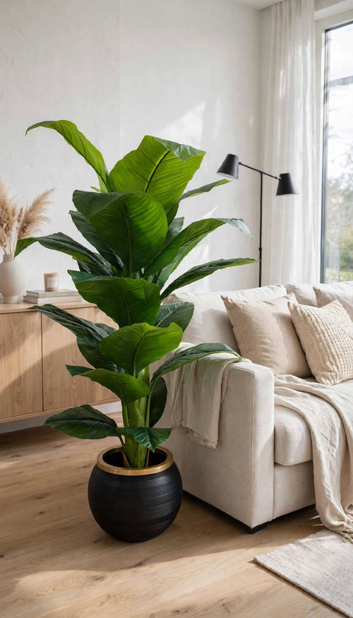 Artificial Banana Leaf Plant – 48 Inch