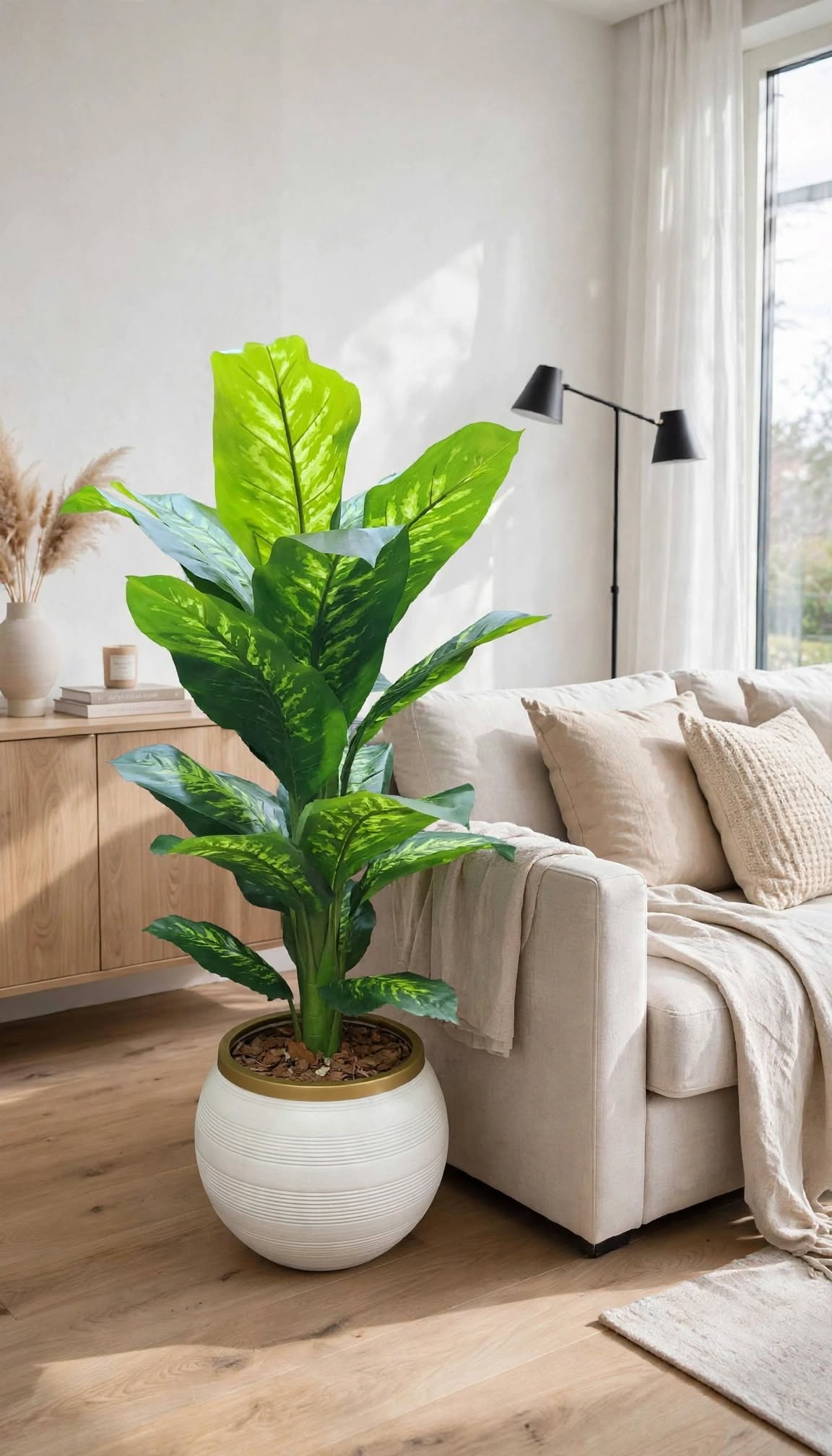 Artificial Banana Leaf Plant – 48 Inch