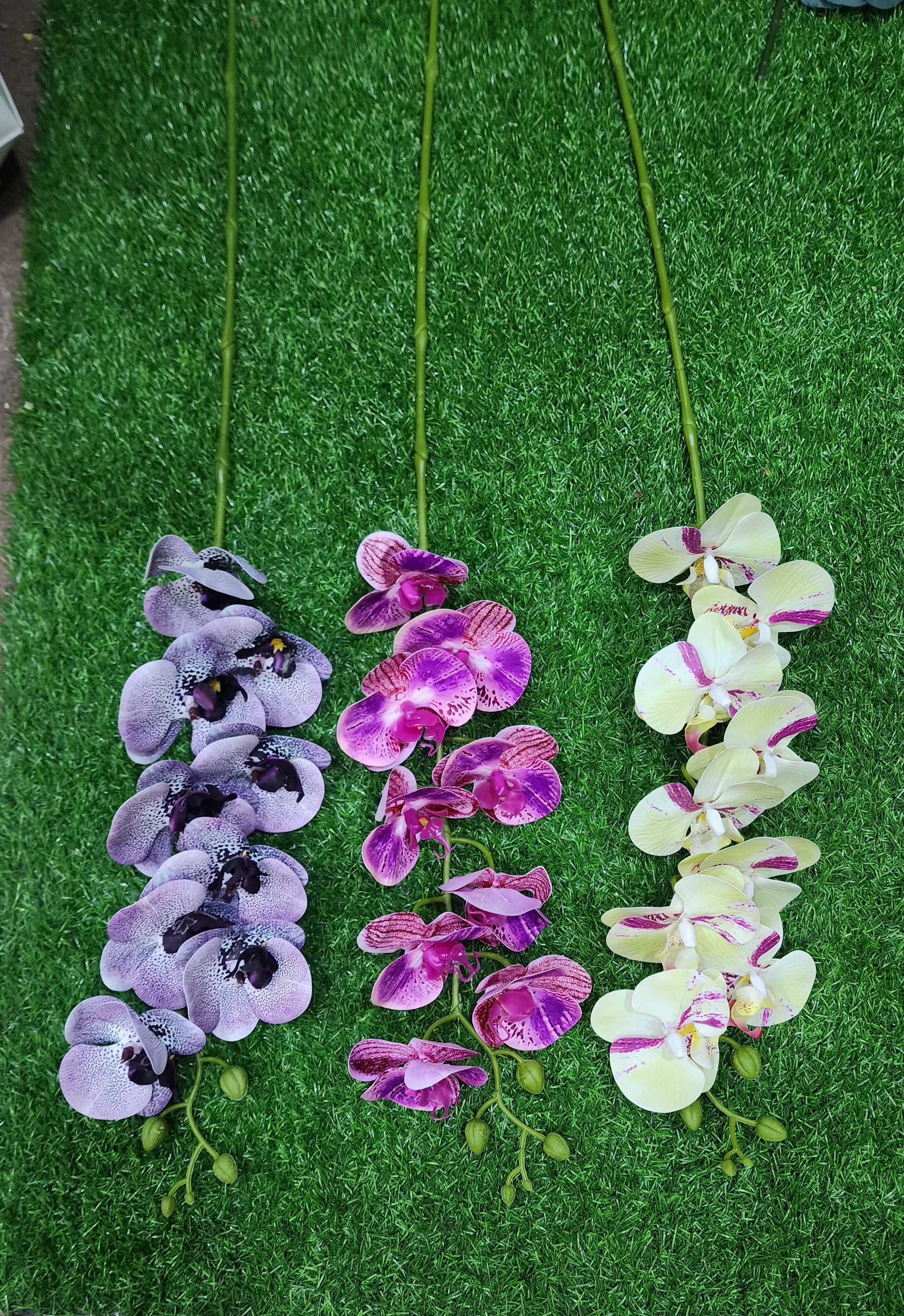 Artificial Orchid Stem 33 Inch | Premium Faux Phalaenopsis Flower