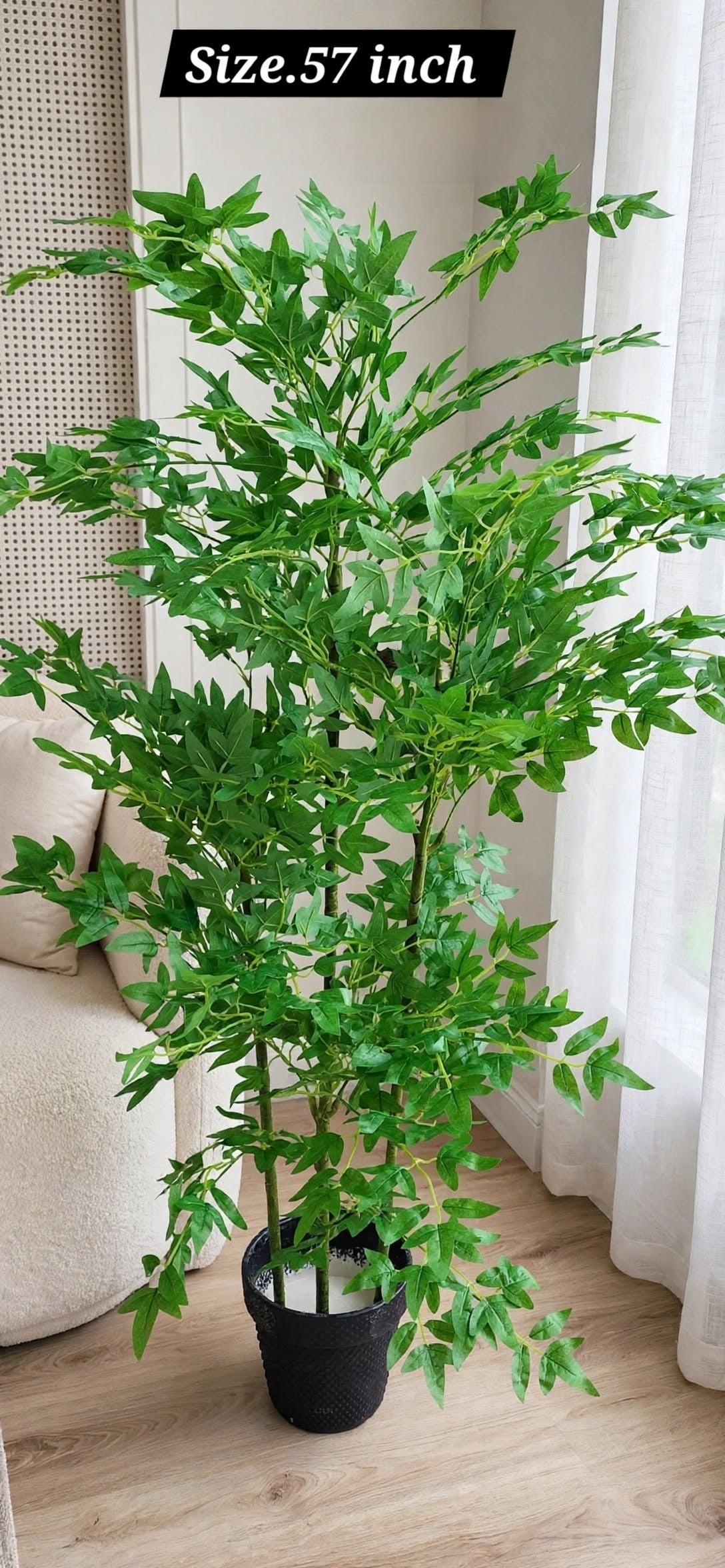 Artificial Leafy Plant – 57 Inch