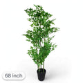 Artificial leafy plant 68 inch in black pot