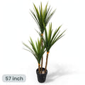 Artificial Yucca Spike Plant – 57 Inch Tall | Black Pot | Faux Indoor Decorative Plant